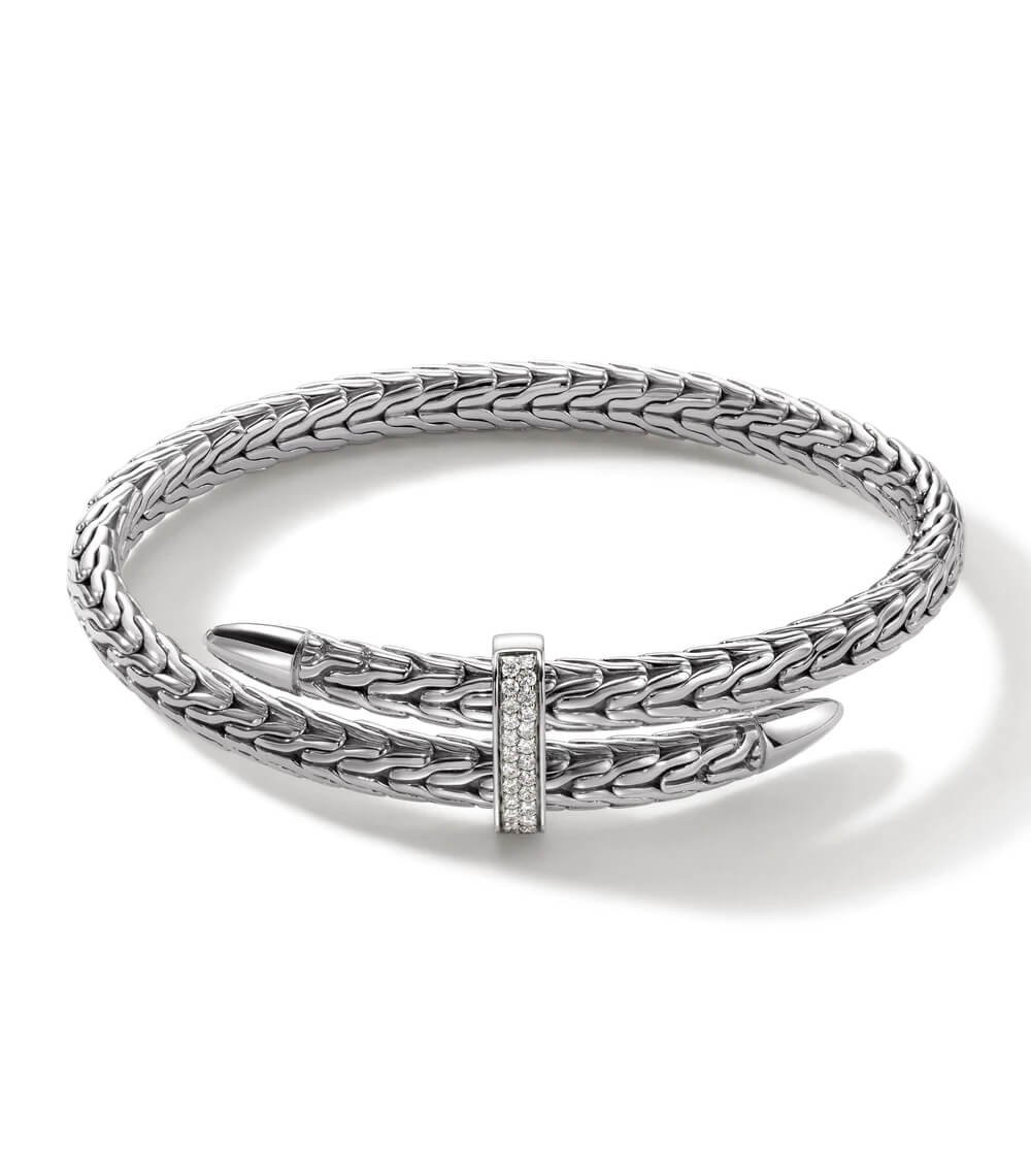 Spear Flex Cuff, Sterling Silver